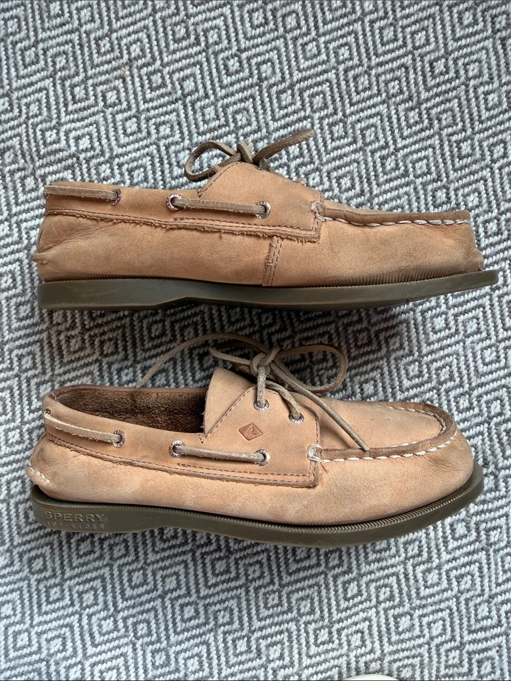 Sperry Kids Tan Suede Boat Shoes